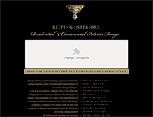 Tablet Screenshot of keepinginteriors.com